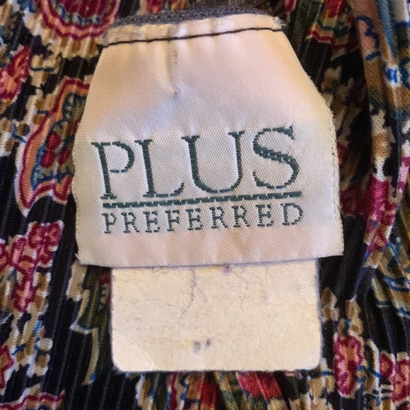 Top ladies plus size long sleeve stretchy multi print Sz 22W - Picture 3 of 4